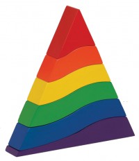 Goki - Stacking Rainbow Pyramid WAS $24.95