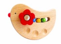 Play Me - Happy Bird Wooden Rattle Toy  WAS $19.95
