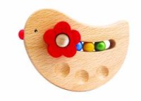 Play Me - Happy Bird Wooden Rattle Toy WAS $19.95