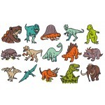 Aladine Wooden Stamps - dinosaur