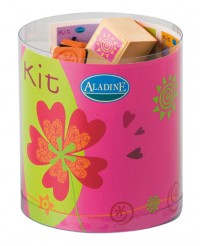 Aladine Wooden Stamps - hearts 