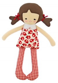 Alimrose - Martha Doll rattle in ladybird print  