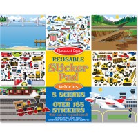 Melissa and Doug - Reusable Sticker Book - vehicles