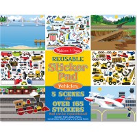 Melissa and Doug - Reusable Sticker Book - vehicles  