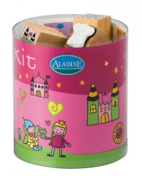 Aladine Wooden Stamps - fairy princess castle