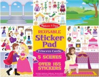 Melissa and Doug - Reusable Sticker Book- princess castle 