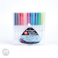 Micador - Triangle Easy grip Markers (12 pk) 