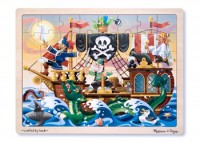 Melissa & Doug - 48pc Wooden Pirate Puzzle 