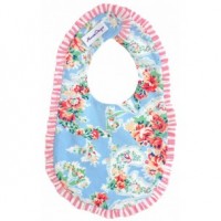 Alimrose Ruffled Bib - vintage floral