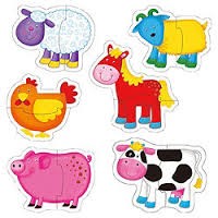 Galt - Baby Puzzles - farm (6 x 2 pc puzzles)  WAS $14.95