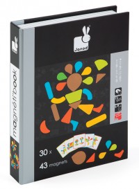 Janod Magnetic Puzzle Book - moduloform shapes  WAS $33.50