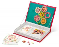 Janod - Large Mosaics Magnetic Book - flowers