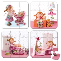 Janod - Lilou doll puzzle box (4 puzzles) 