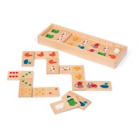 Janod - Wooden Barnyard Dominoes