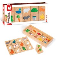 Janod - Wooden Barnyard Memory Game (40pc)  WAS $39.95