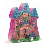 Djeco - 54pc Silhouette puzzle - fairy castle