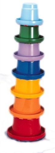 TOLO - Rainbow Stacker Nesting cups for beach, bath play  WAS $22.50