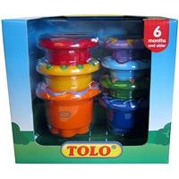 TOLO - Rainbow Stacker Nesting cups for beach, bath play  WAS $22.50