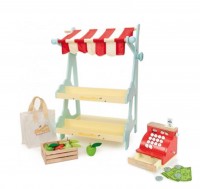 Le Toy Van - Honeybee Market Stall + FREE Cash Register  SAVE $49.95