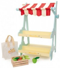Le Toy Van - Honeybee Market Stall + FREE Cash Register  SAVE $49.95