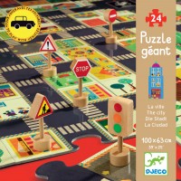 Djeco - City Road Giant Puzzle (24 pc)  WAS $39.95