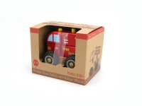 Wooden Block Fire Engine (rubber wheels)