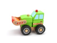 Wooden Block Bulldozer (Rubber wheels)