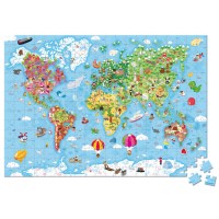 Janod - Giant World Suitcase Puzzle