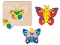 Goki - Butterfly 4-layer Puzzle