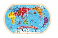World Map Puzzle (oval)