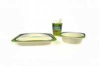 BambooZoo Dinnerware Dog Design (5pce set)