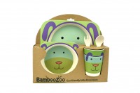 BambooZoo Dinnerware Dog Design (5pce set)