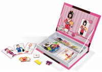Janod Magnetic Puzzle Book - dress up girl