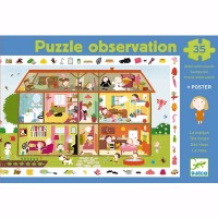 Djeco - House Discovery Puzzle (35 pc)  