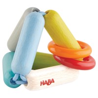 Haba Clutching Baby Toy - 2 ring Pyramid
