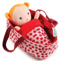 Lilliputiens - Baby Agathe doll in a basket