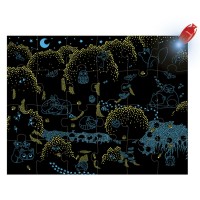 Janod Magic Forest Puzzle (day & night)