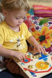 Latches Activity Wooden Puzzle Board (Was $29.50)