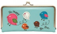 Natural Life - Birds 'Be Happy Be Free' Hinged Wallet