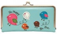 Natural Life - Birds 'Be Happy Be Free' Hinged Wallet 