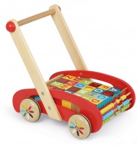 Janod - ABC Baby Walker with alphabet blocks