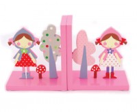 Wooden Red Riding Hood Bookends