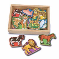 Melissa and Doug - Wooden Animal Magnets (20 pc)