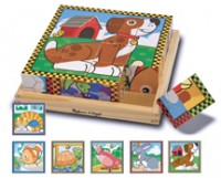 Melissa and Doug - Wooden Pets Cube Puzzle