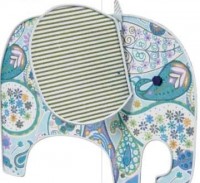 Blue Elephant Hanging String Mobile 