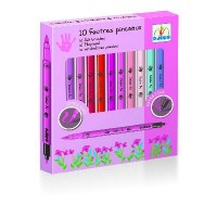 Djeco Felt Brushes (10 pink colours) 