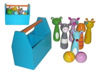 Wooden Animal Bowling Set