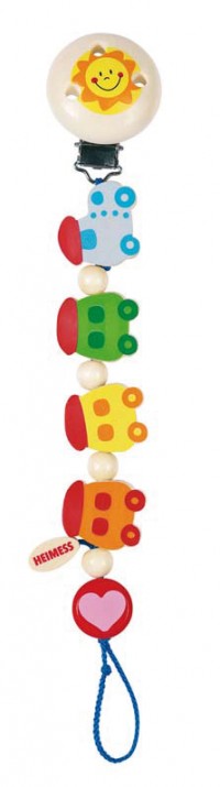 Heimess Pacifier Holder - trains