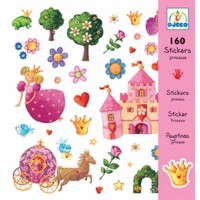 Djeco - Sticker Pack - princess (160pc)  