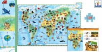 Djeco - 100pc Observation Puzzle - World Animals